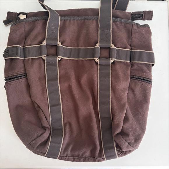 Diesel Handbags - Diesel Brown Polyester Utility Tote Bag Zip Shoulder Bag Gorpcore RN93243